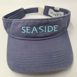 Seaside Visor Hat Adjustable Blue Beach Outdoors Embroidered Logo Sun Golf Men